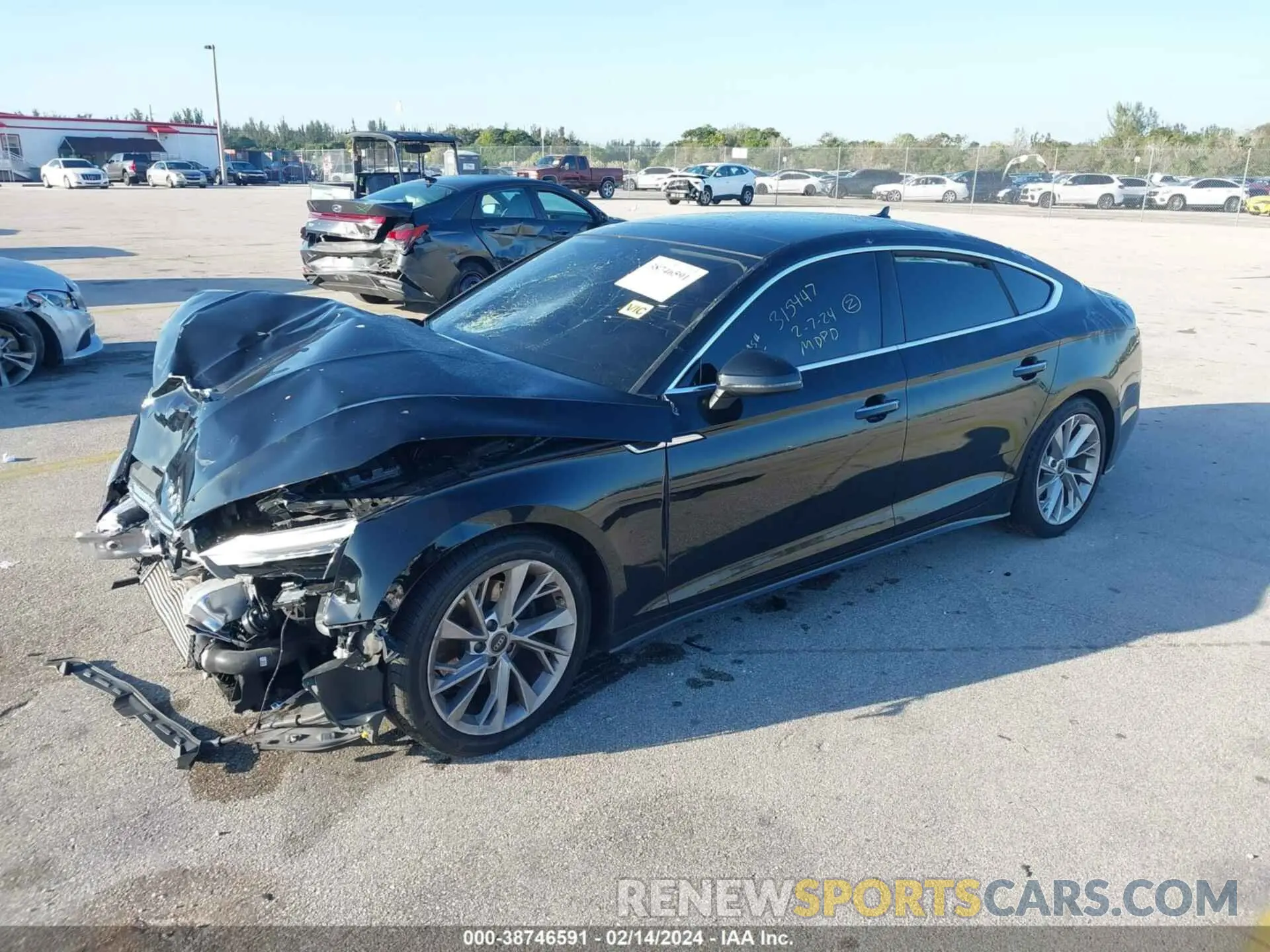 2 Photograph of a damaged car WAUABCF53MA036944 AUDI A5 SPORTBACK 2021