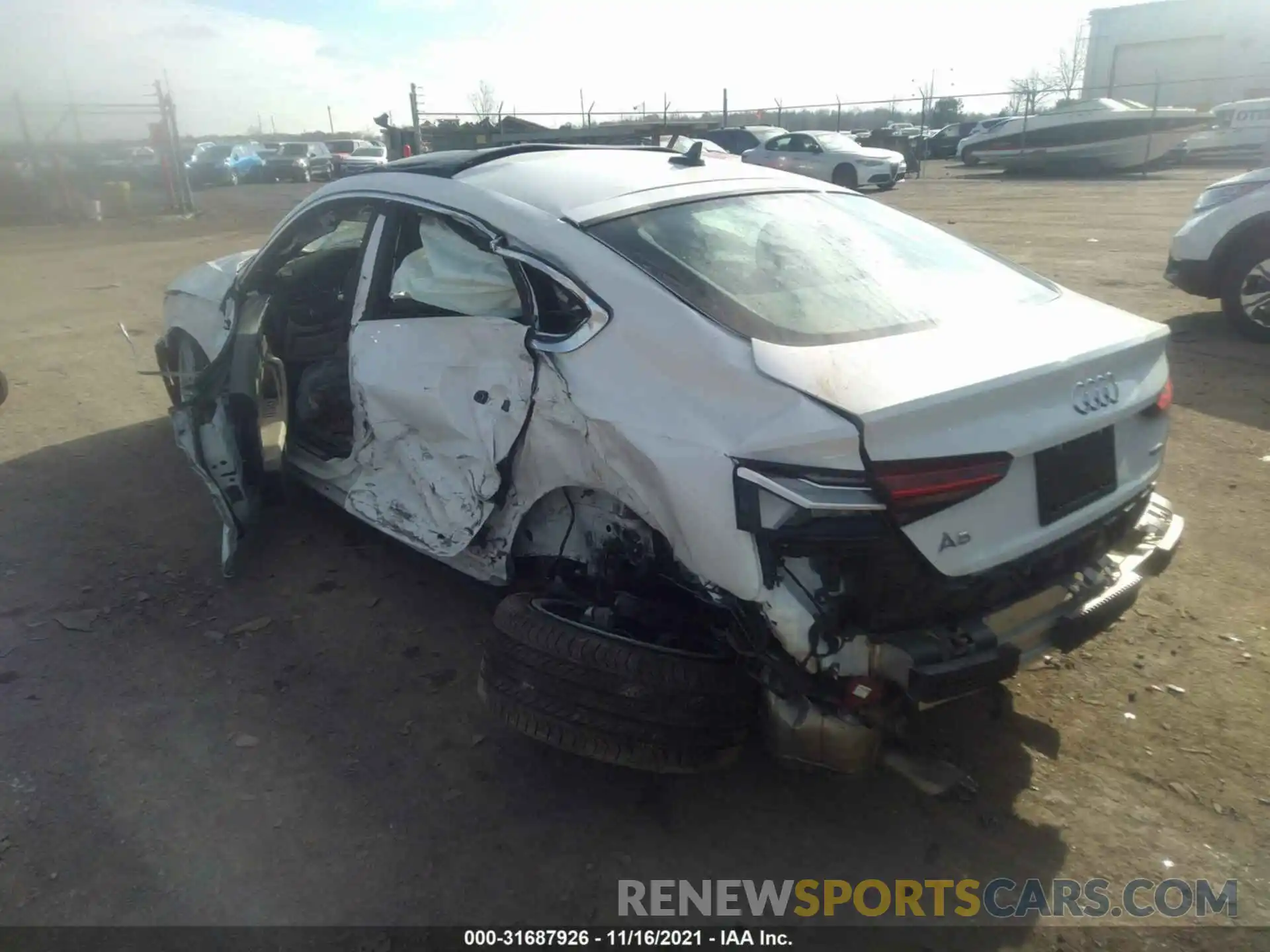 3 Photograph of a damaged car WAUDACF50MA044080 AUDI A5 SPORTBACK 2021