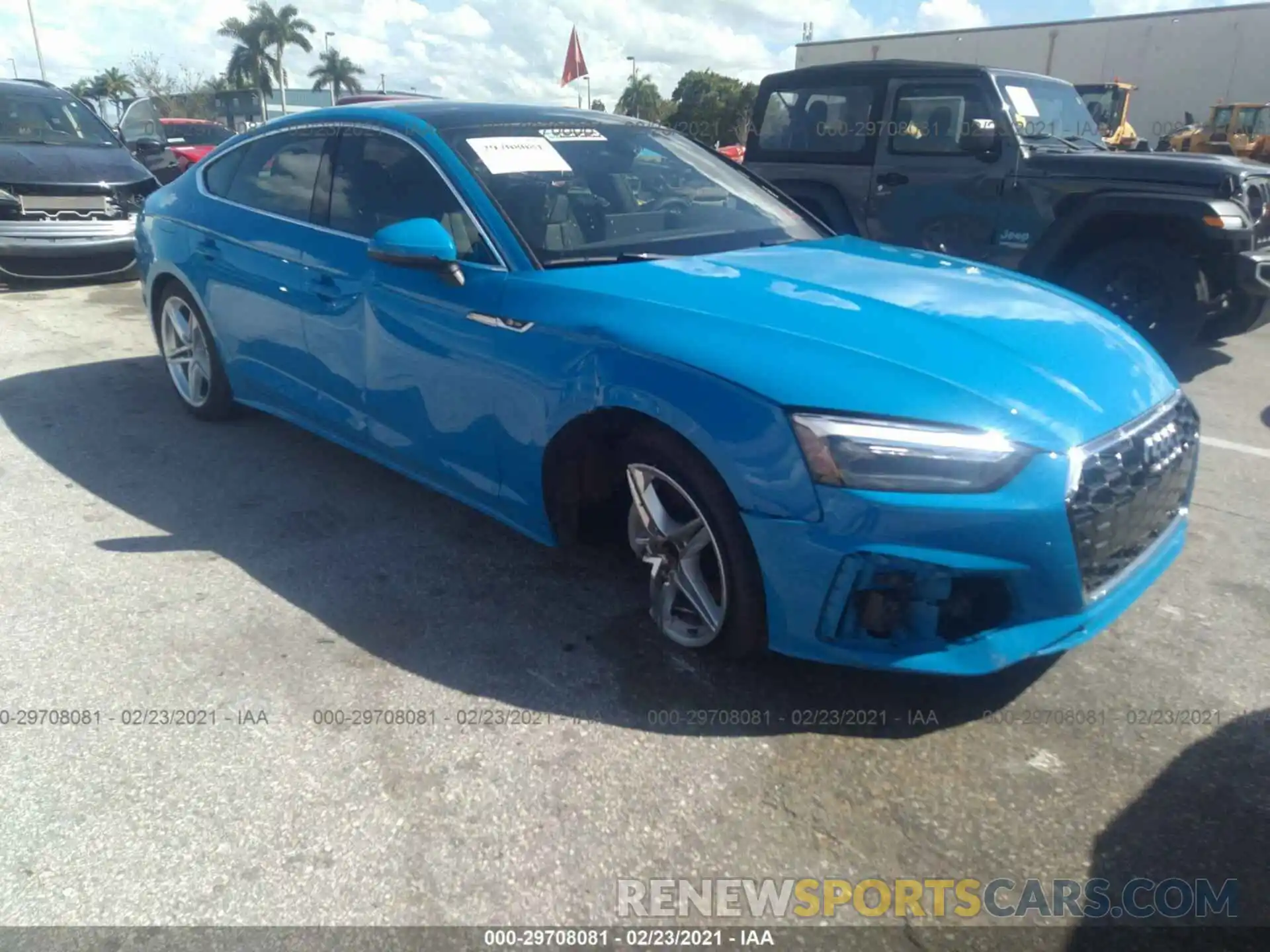 1 Photograph of a damaged car WAUDACF51MA010570 AUDI A5 SPORTBACK 2021