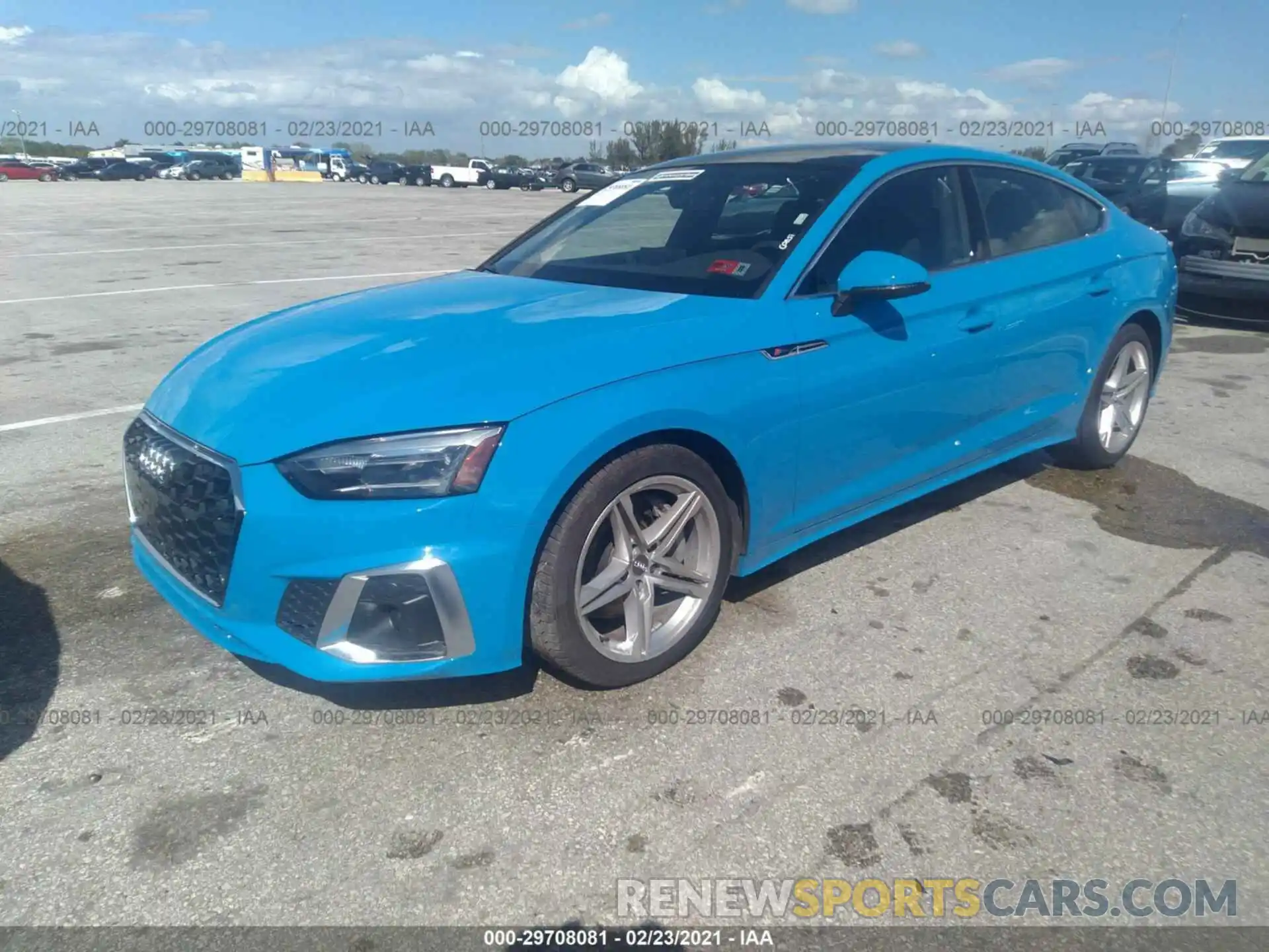 2 Photograph of a damaged car WAUDACF51MA010570 AUDI A5 SPORTBACK 2021