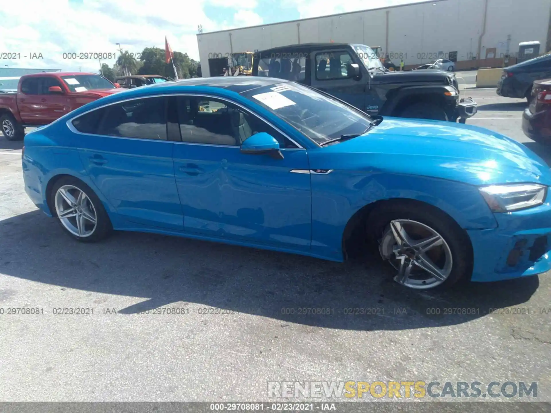 6 Photograph of a damaged car WAUDACF51MA010570 AUDI A5 SPORTBACK 2021