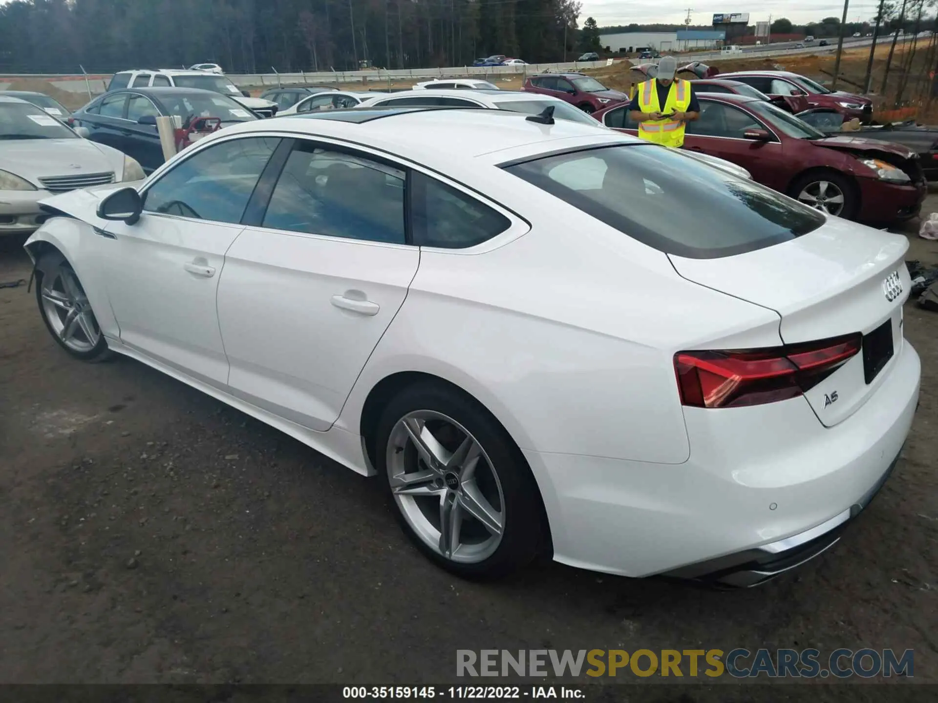 3 Photograph of a damaged car WAUDACF57MA026241 AUDI A5 SPORTBACK 2021