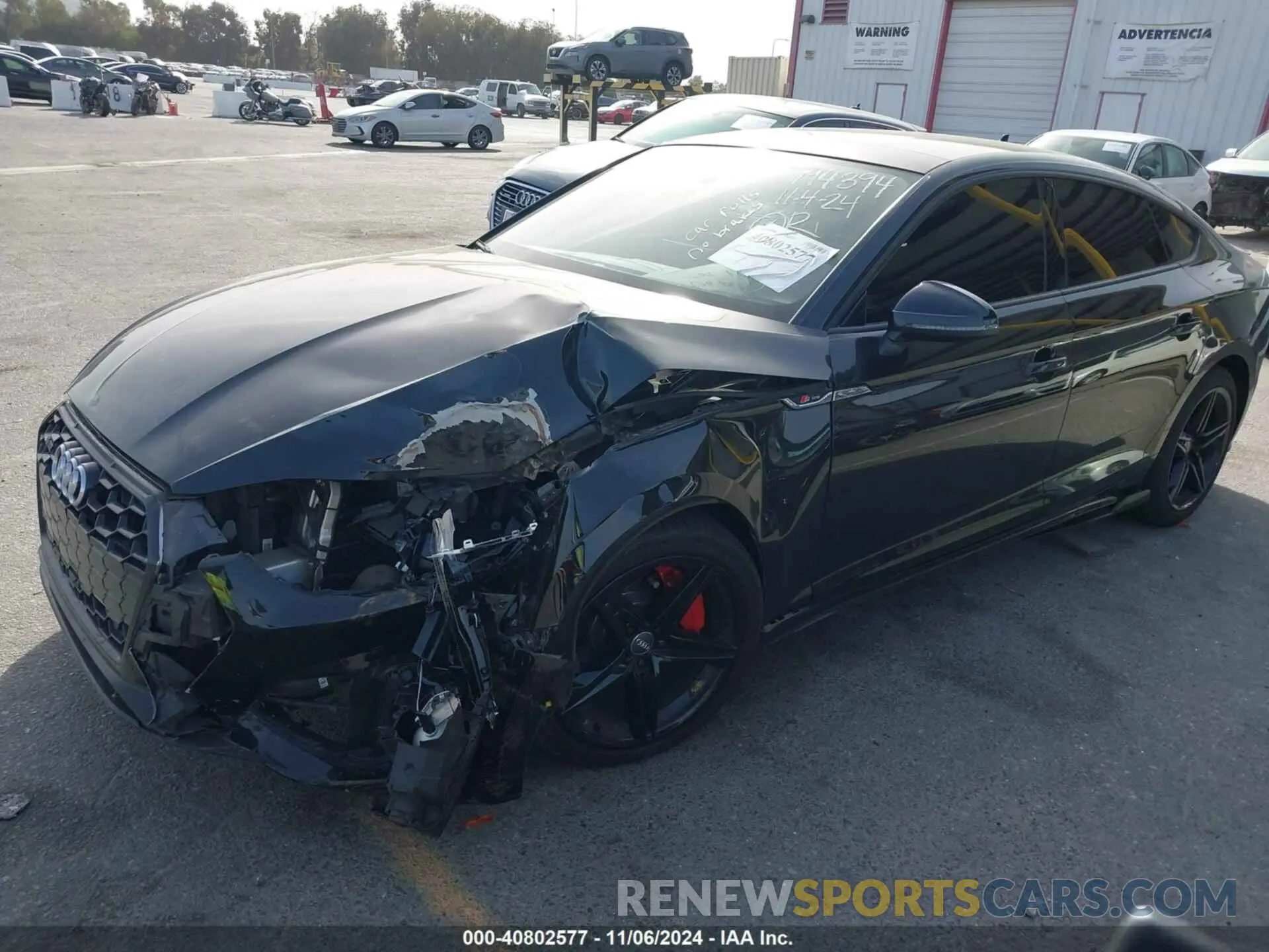 2 Photograph of a damaged car WAUDACF5XMA009210 AUDI A5 SPORTBACK 2021