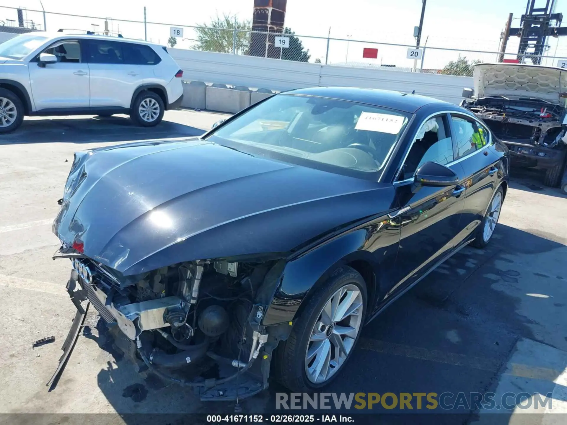 2 Photograph of a damaged car WAUABCF58NA006596 AUDI A5 SPORTBACK 2022