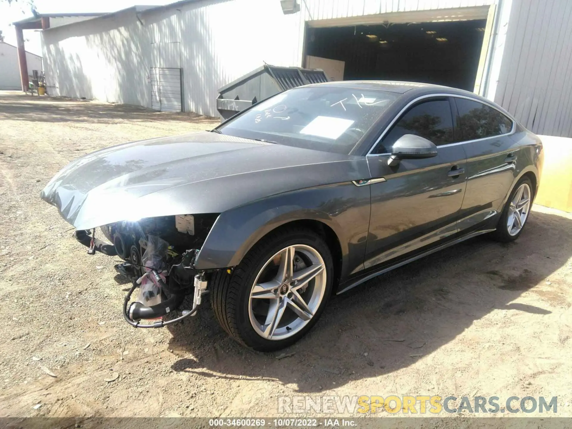 2 Photograph of a damaged car WAUDACF58NA010129 AUDI A5 SPORTBACK 2022