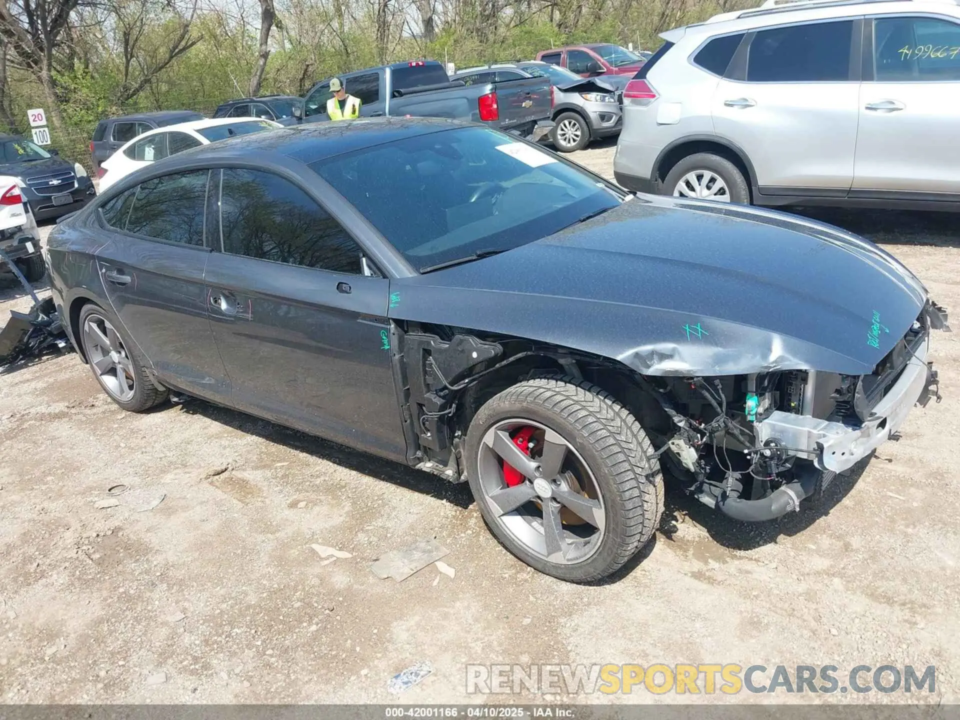 1 Photograph of a damaged car WAUEACF56NA023692 AUDI A5 SPORTBACK 2022