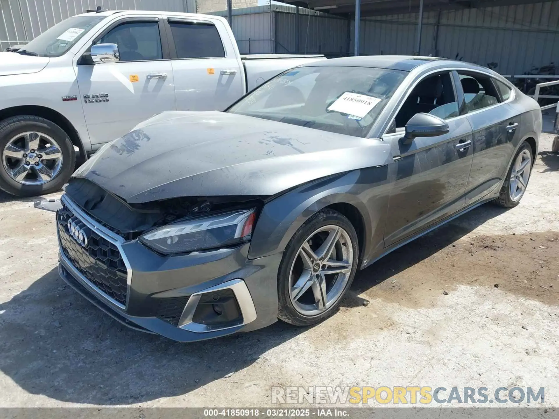 2 Photograph of a damaged car WAUFACF57NA018358 AUDI A5 SPORTBACK 2022