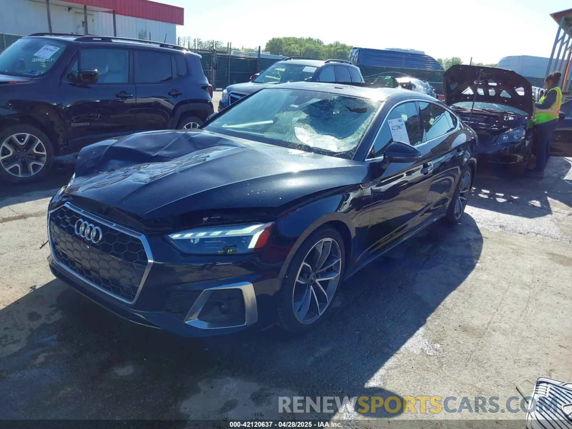 2 Photograph of a damaged car WAUFACF5XNA015812 AUDI A5 SPORTBACK 2022