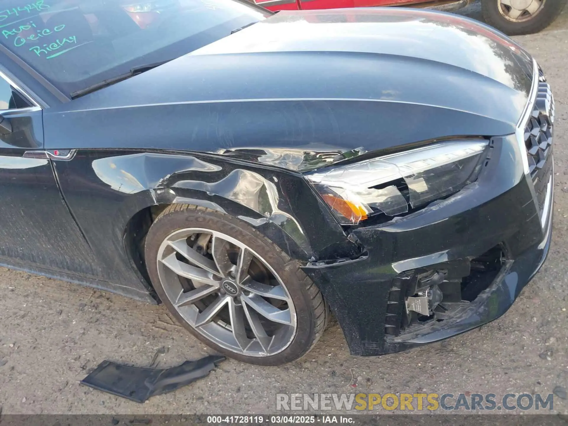 6 Photograph of a damaged car WAUDACF55PA021284 AUDI A5 SPORTBACK 2023