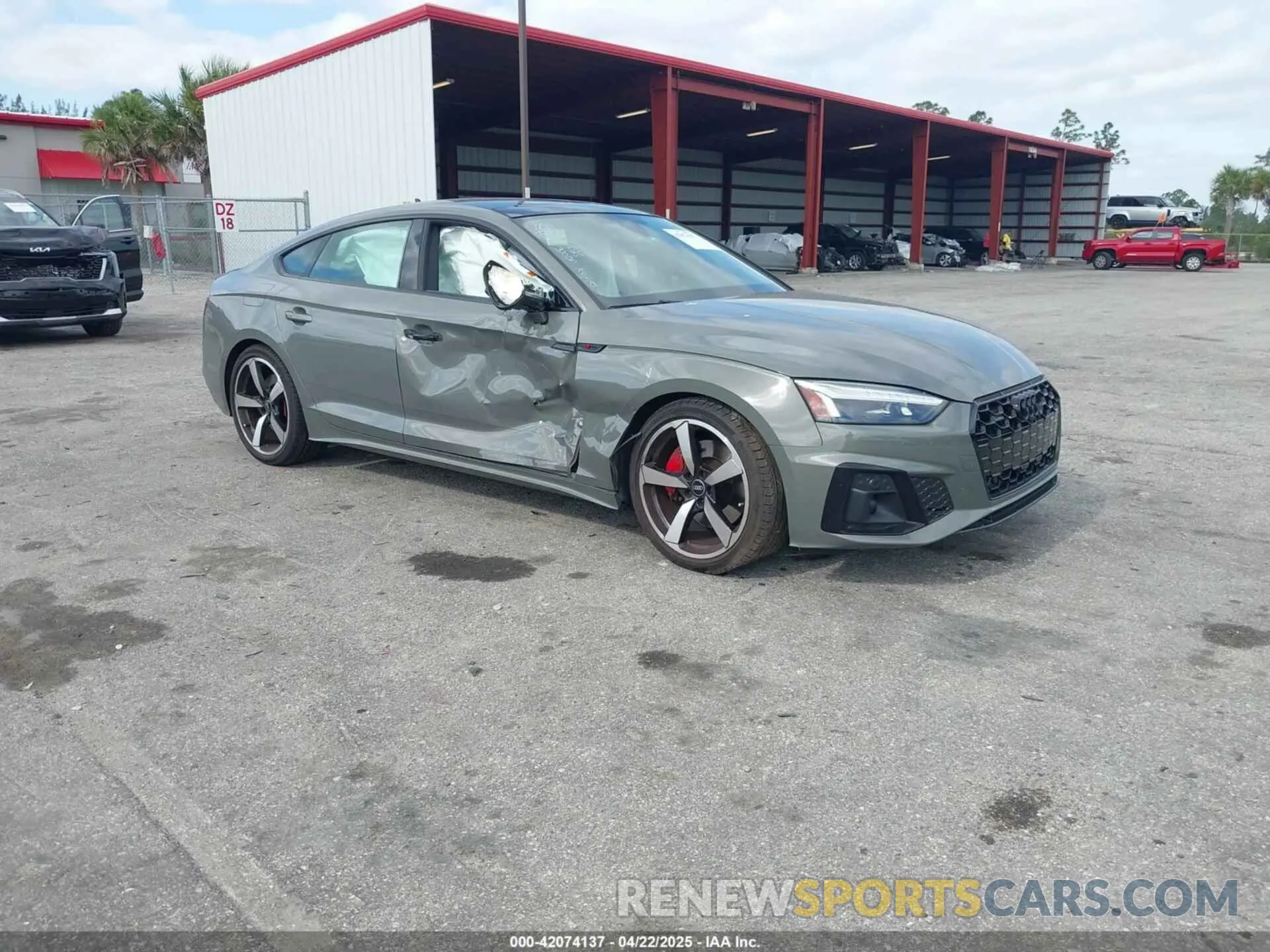 1 Photograph of a damaged car WAUFACF56PA038023 AUDI A5 SPORTBACK 2023