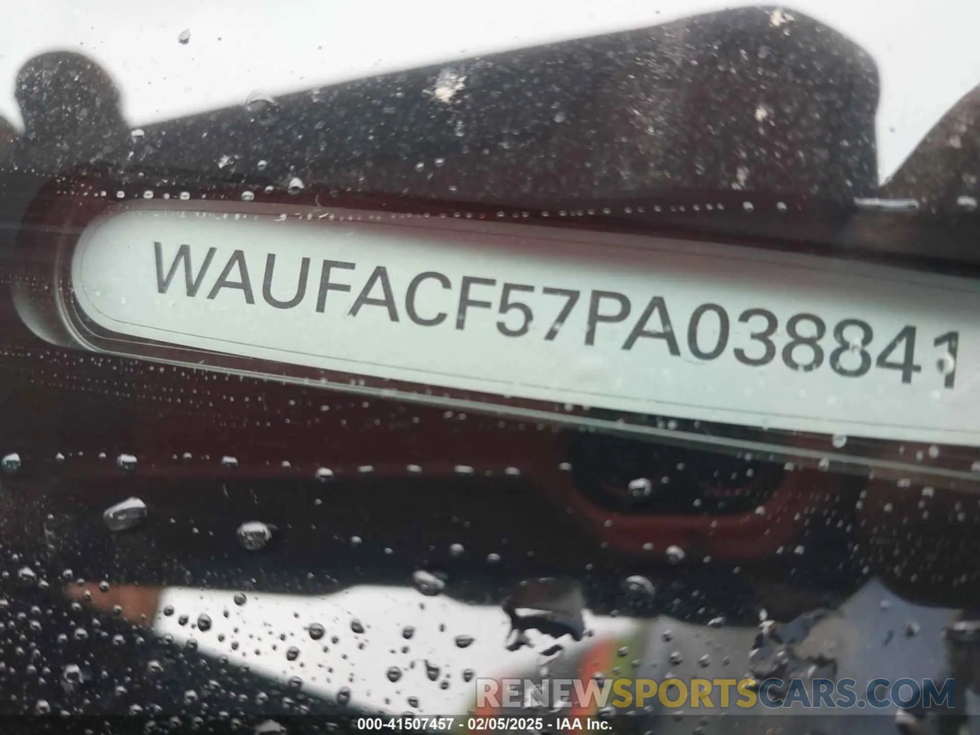 9 Photograph of a damaged car WAUFACF57PA038841 AUDI A5 SPORTBACK 2023