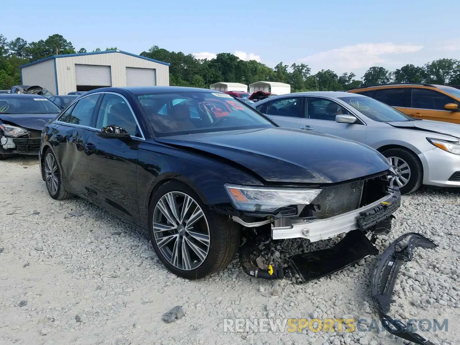 1 Photograph of a damaged car WAUD8AF23KN131581 AUDI A6 2019