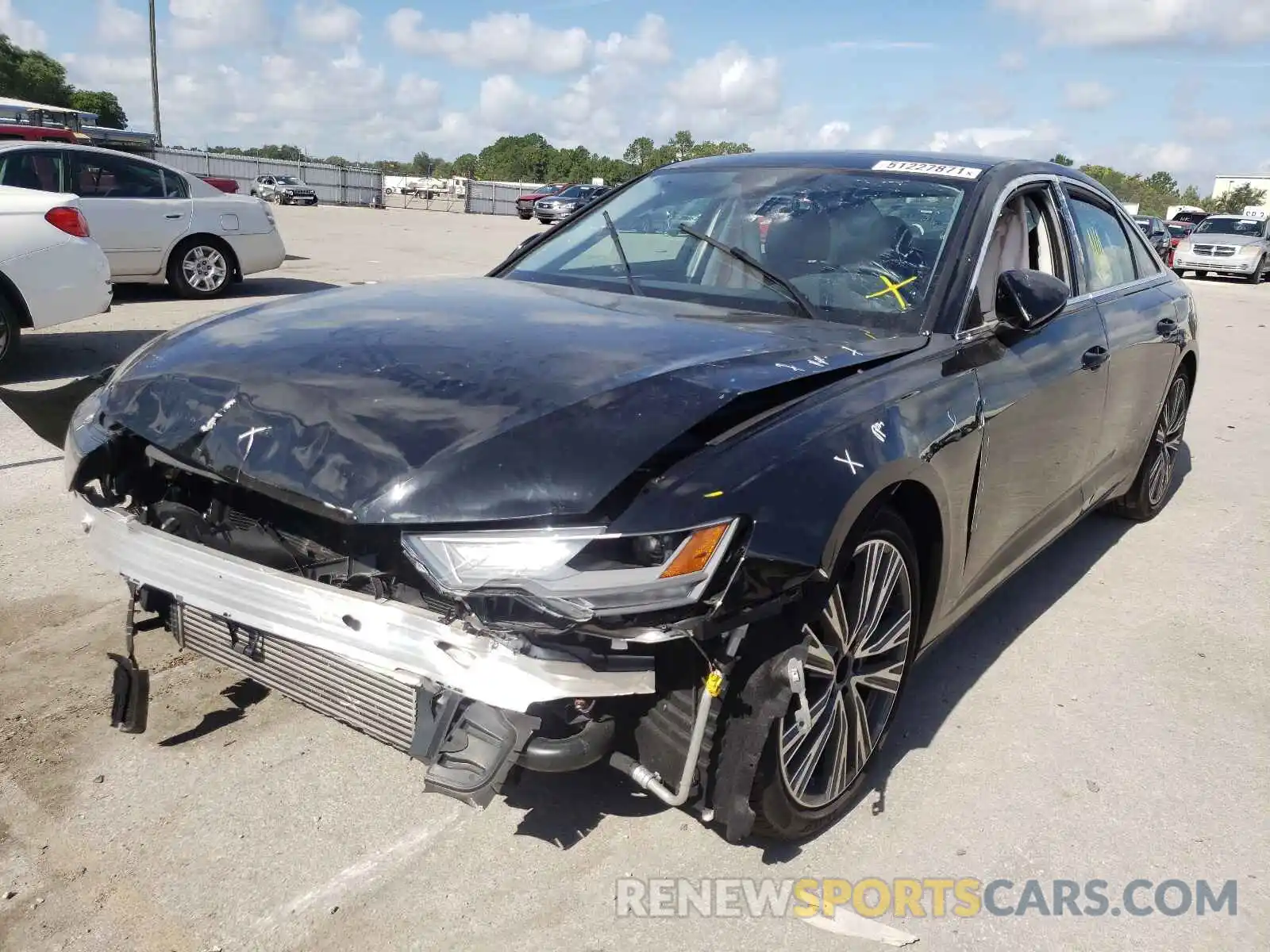 2 Photograph of a damaged car WAUD8AF23KN131905 AUDI A6 2019