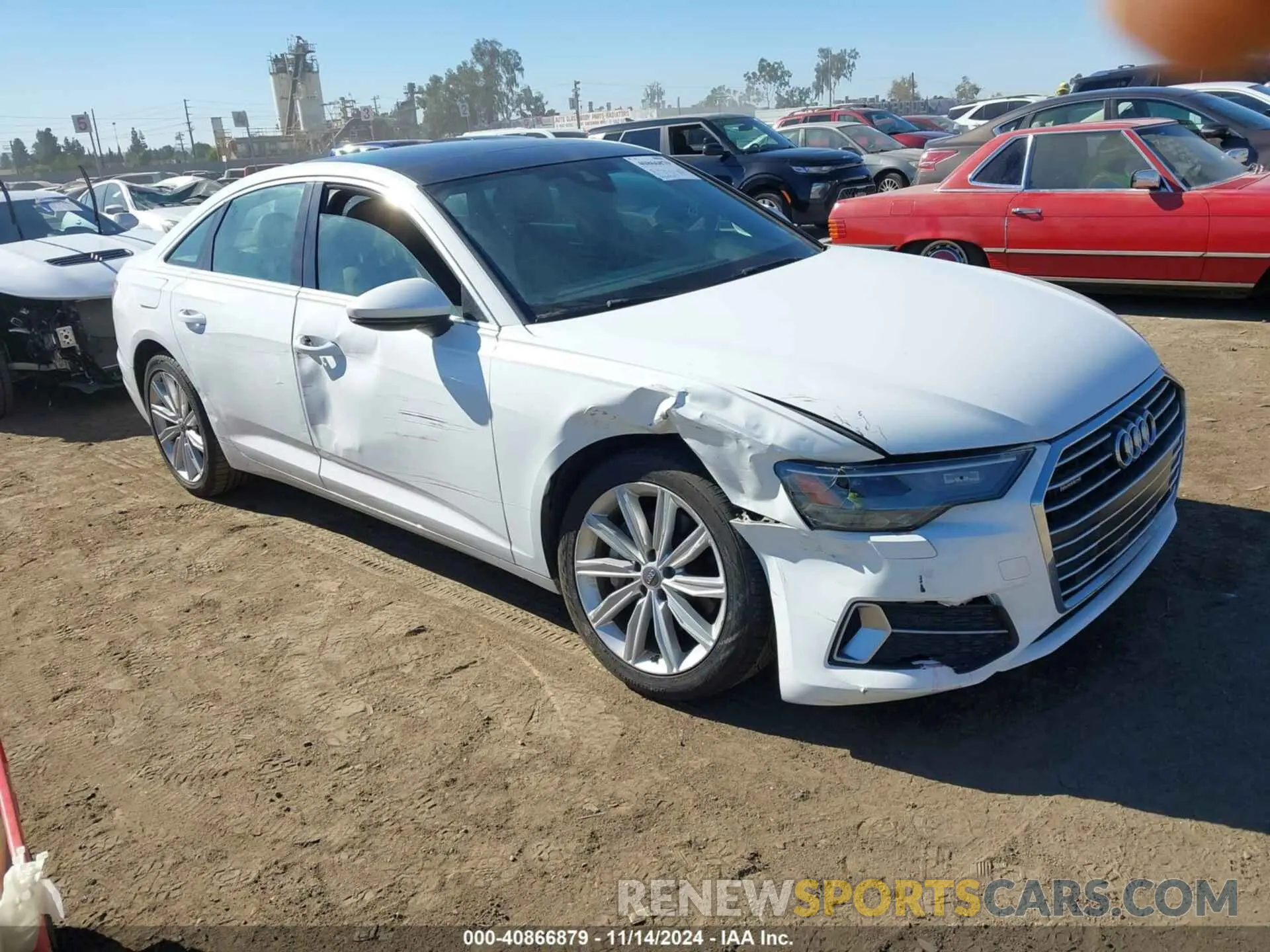 1 Photograph of a damaged car WAUD8AF2XKN121405 AUDI A6 2019