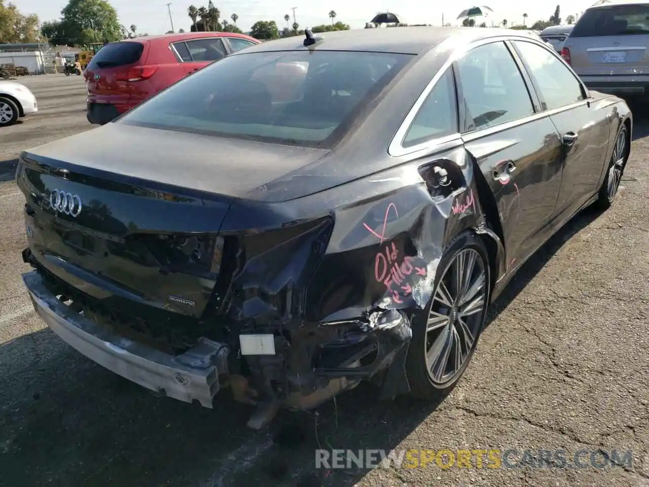 4 Photograph of a damaged car WAUK2AF20KN058047 AUDI A6 2019