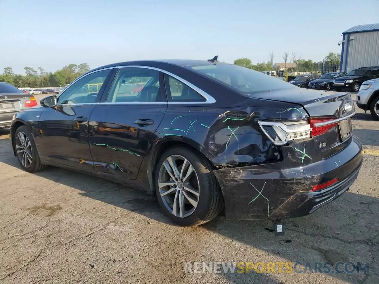 2 Photograph of a damaged car WAUK2AF21KN096127 AUDI A6 2019