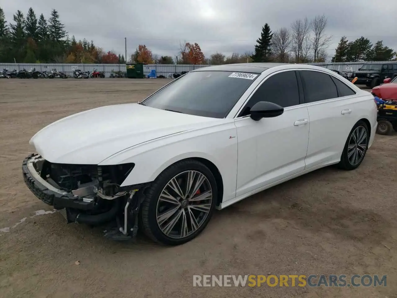 1 Photograph of a damaged car WAUK2AF23KN083816 AUDI A6 2019