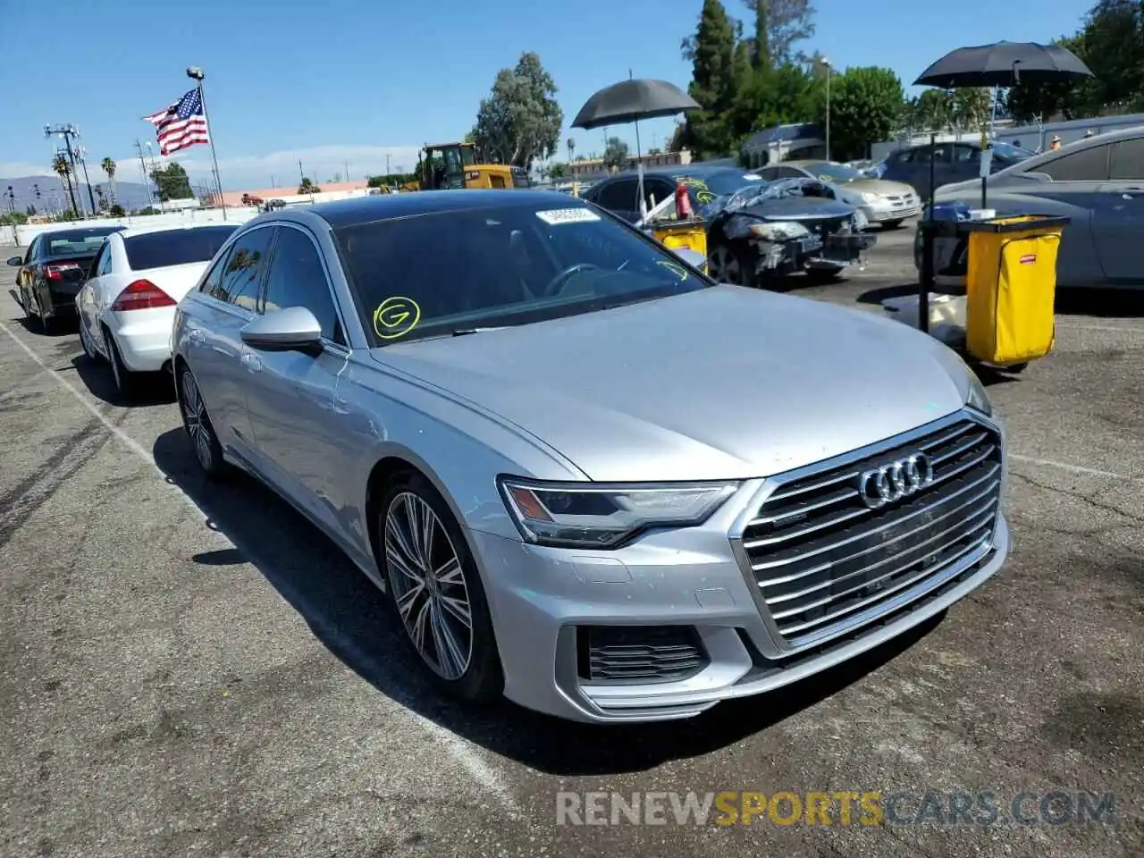 1 Photograph of a damaged car WAUK2AF27KN083883 AUDI A6 2019