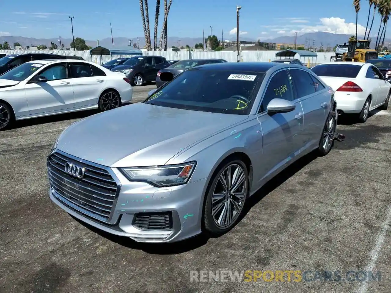 2 Photograph of a damaged car WAUK2AF27KN083883 AUDI A6 2019