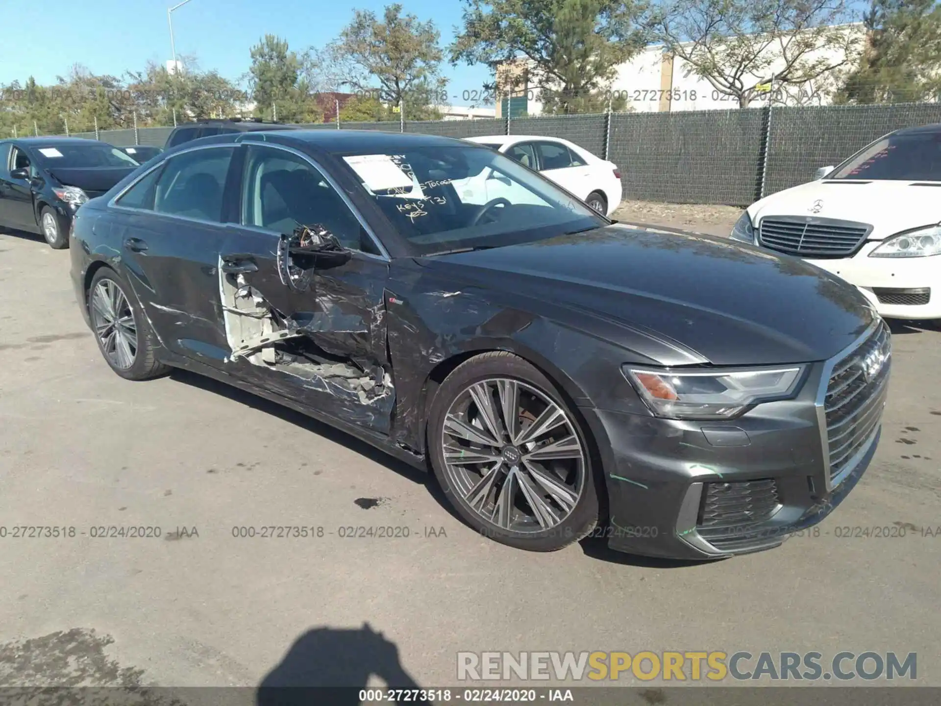 1 Photograph of a damaged car WAUK2AF2XKN118660 AUDI A6 2019