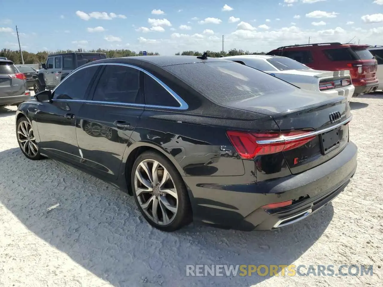 2 Photograph of a damaged car WAUL2AF20KN031886 AUDI A6 2019