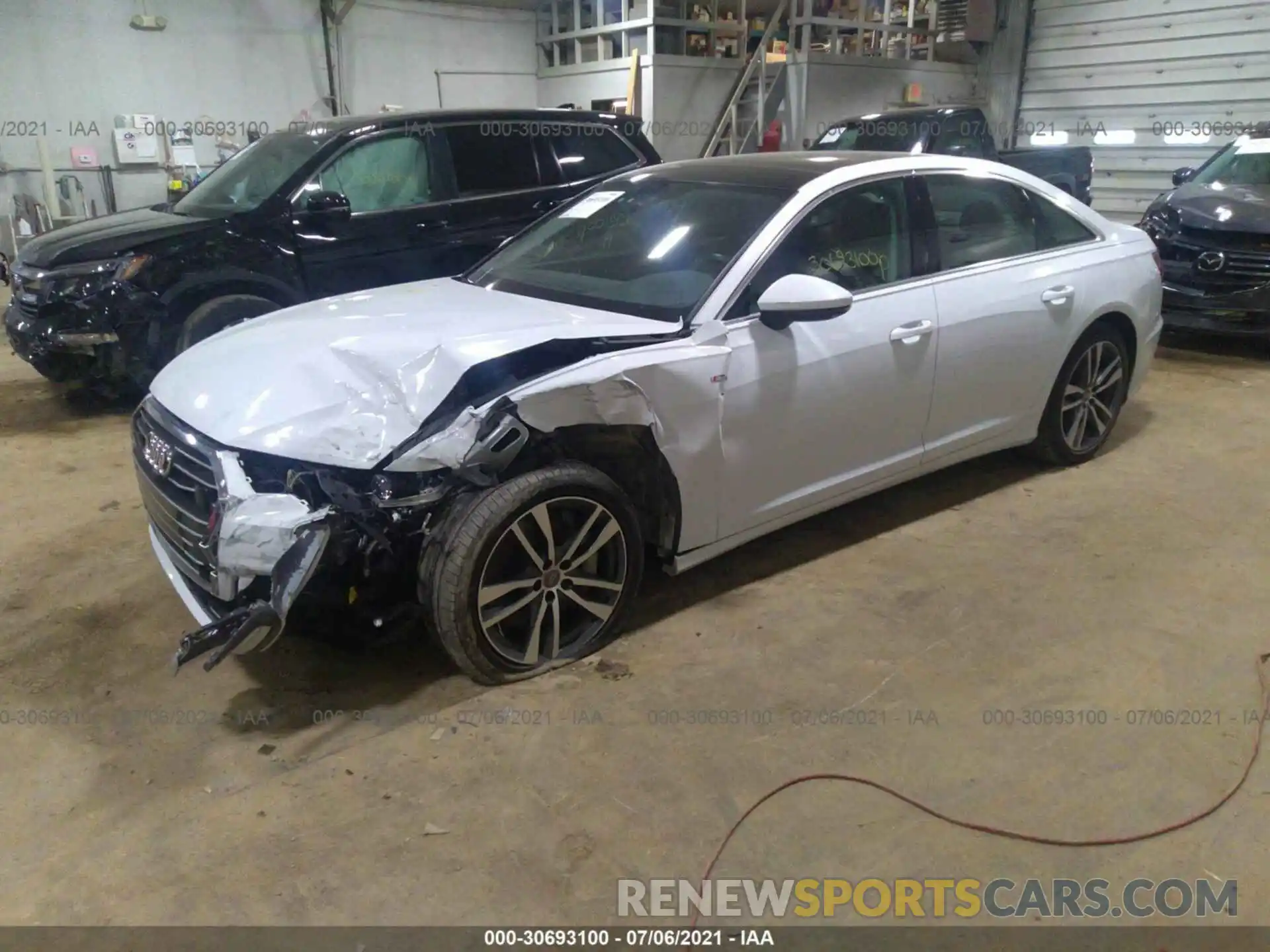 2 Photograph of a damaged car WAUL2AF20KN063320 AUDI A6 2019