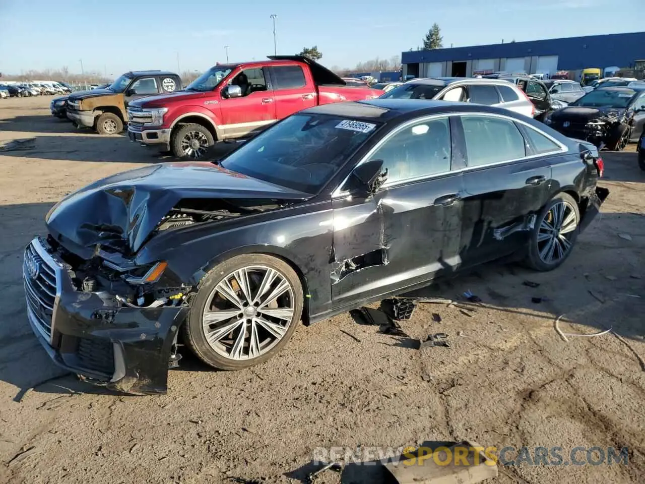 1 Photograph of a damaged car WAUL2AF20KN069540 AUDI A6 2019
