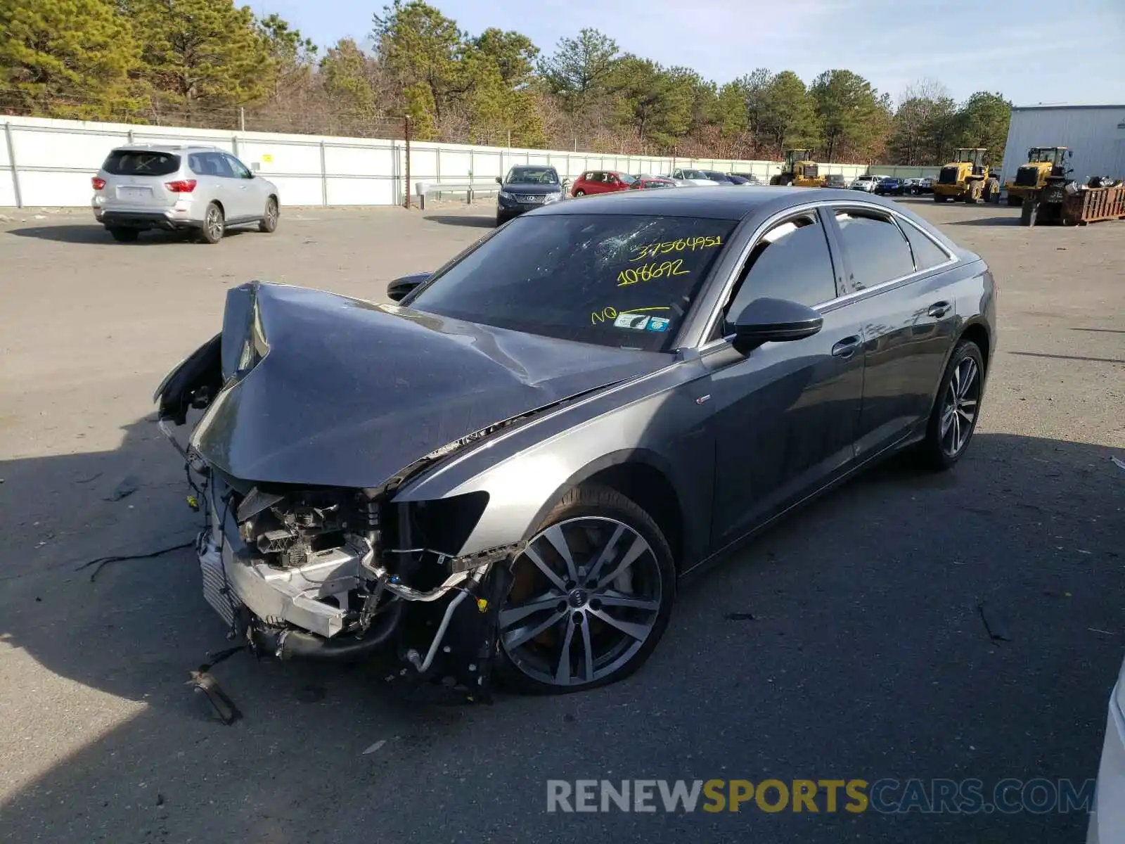 2 Photograph of a damaged car WAUL2AF20KN108692 AUDI A6 2019