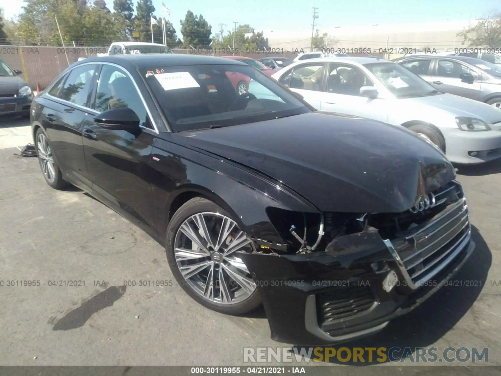 1 Photograph of a damaged car WAUL2AF21KN023683 AUDI A6 2019