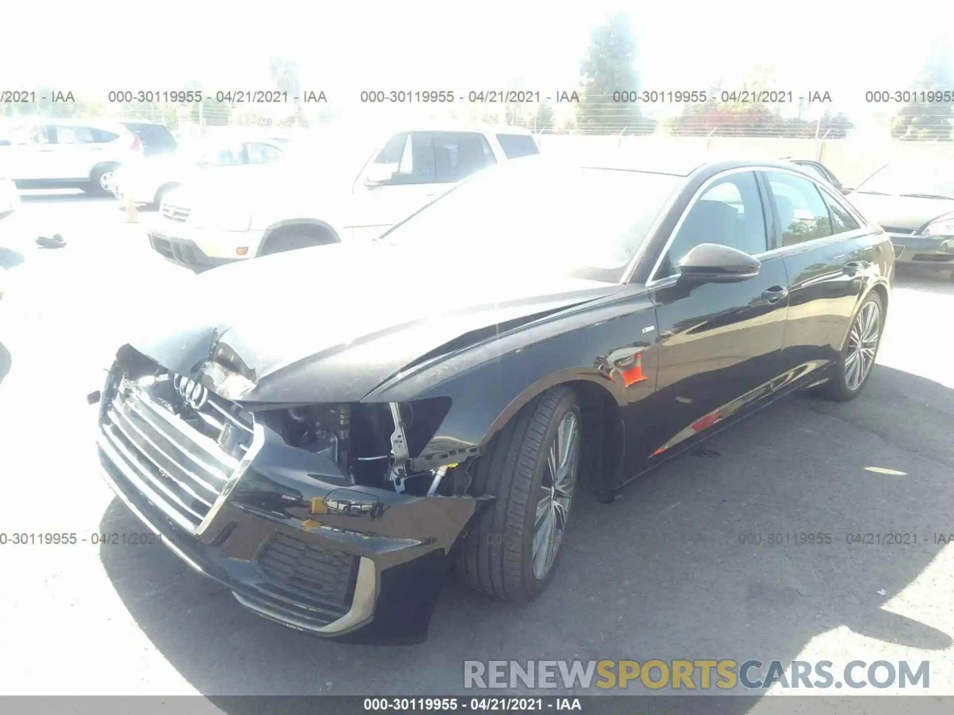 2 Photograph of a damaged car WAUL2AF21KN023683 AUDI A6 2019