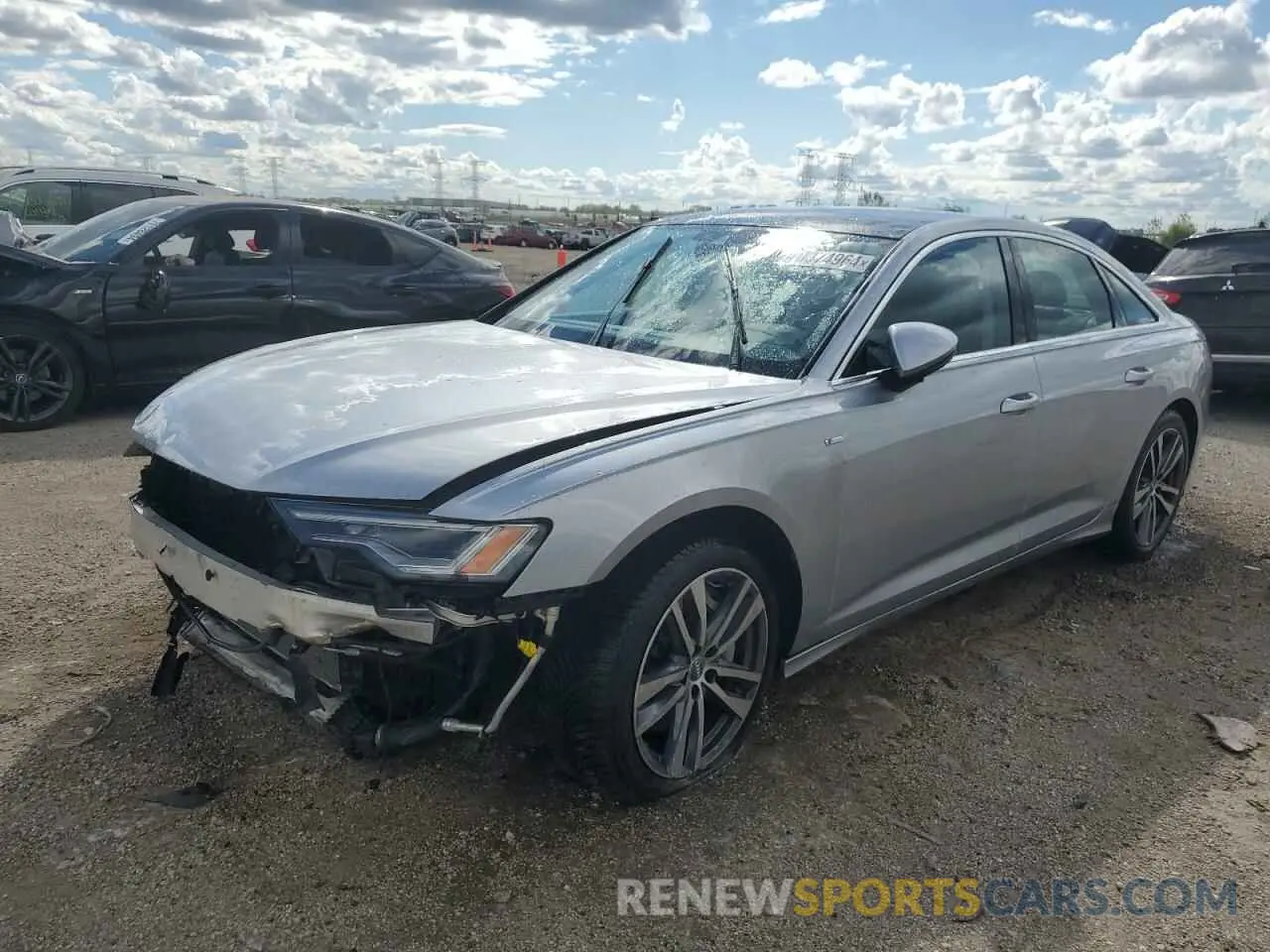 1 Photograph of a damaged car WAUL2AF21KN092647 AUDI A6 2019