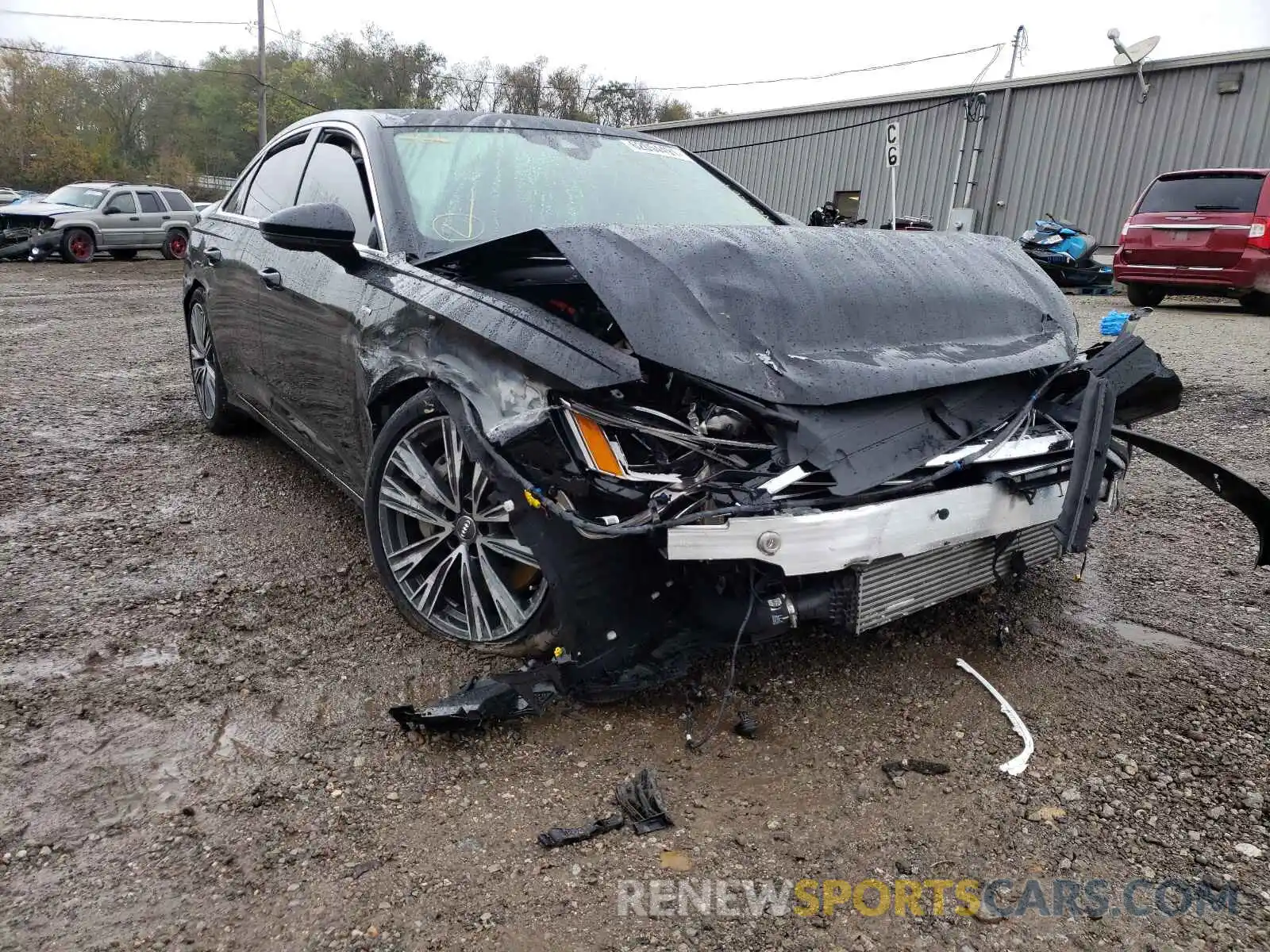 1 Photograph of a damaged car WAUL2AF21KN116946 AUDI A6 2019