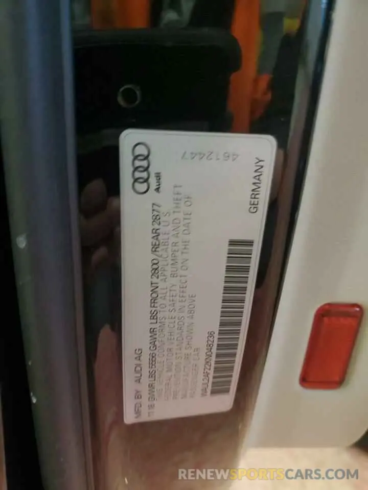 12 Photograph of a damaged car WAUL2AF22KN048236 AUDI A6 2019