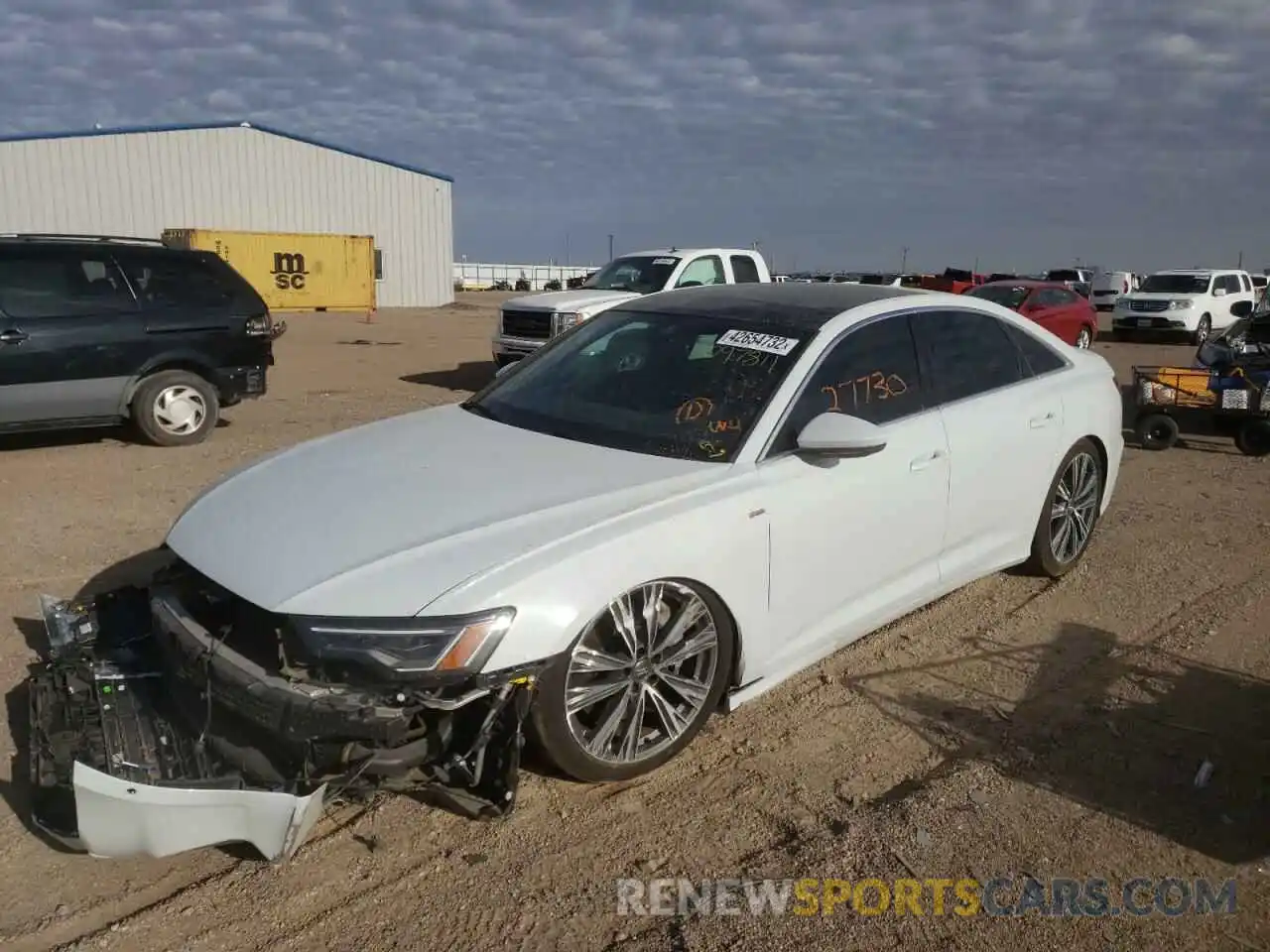 2 Photograph of a damaged car WAUL2AF22KN097811 AUDI A6 2019