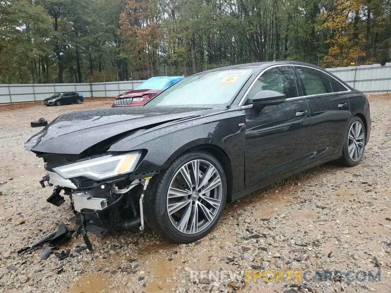 1 Photograph of a damaged car WAUL2AF22KN114896 AUDI A6 2019