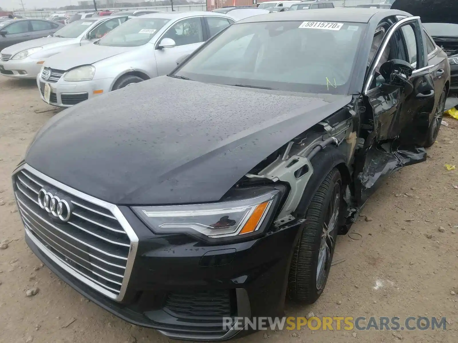 2 Photograph of a damaged car WAUL2AF23KN061058 AUDI A6 2019