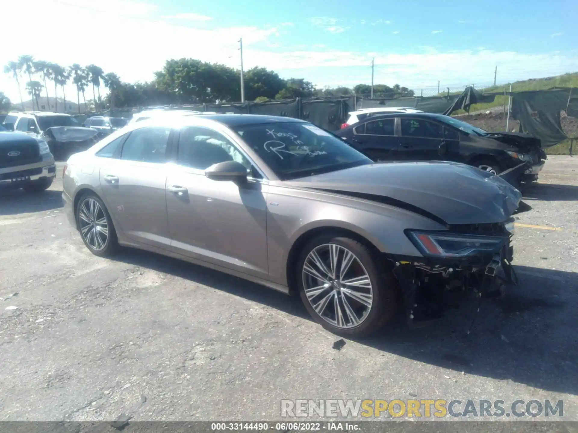 1 Photograph of a damaged car WAUL2AF23KN064655 AUDI A6 2019