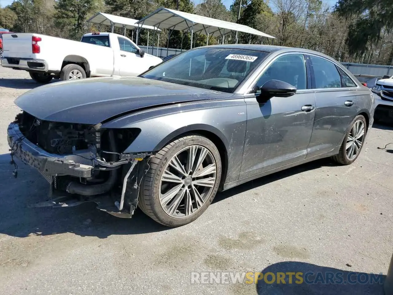 1 Photograph of a damaged car WAUL2AF24KN024570 AUDI A6 2019