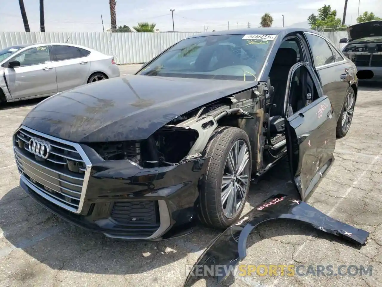 2 Photograph of a damaged car WAUL2AF24KN101860 AUDI A6 2019