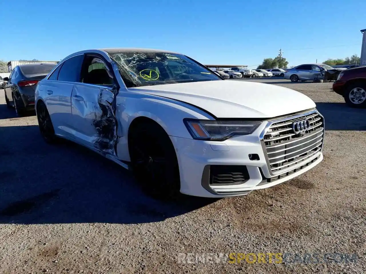 1 Photograph of a damaged car WAUL2AF25KN092392 AUDI A6 2019