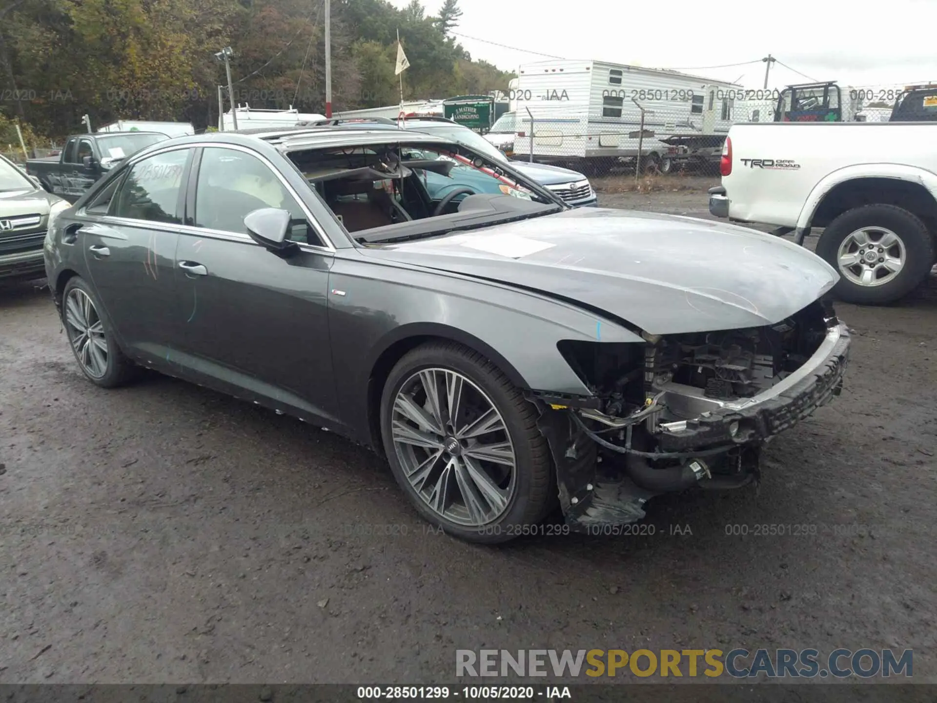 1 Photograph of a damaged car WAUL2AF26KN097679 AUDI A6 2019