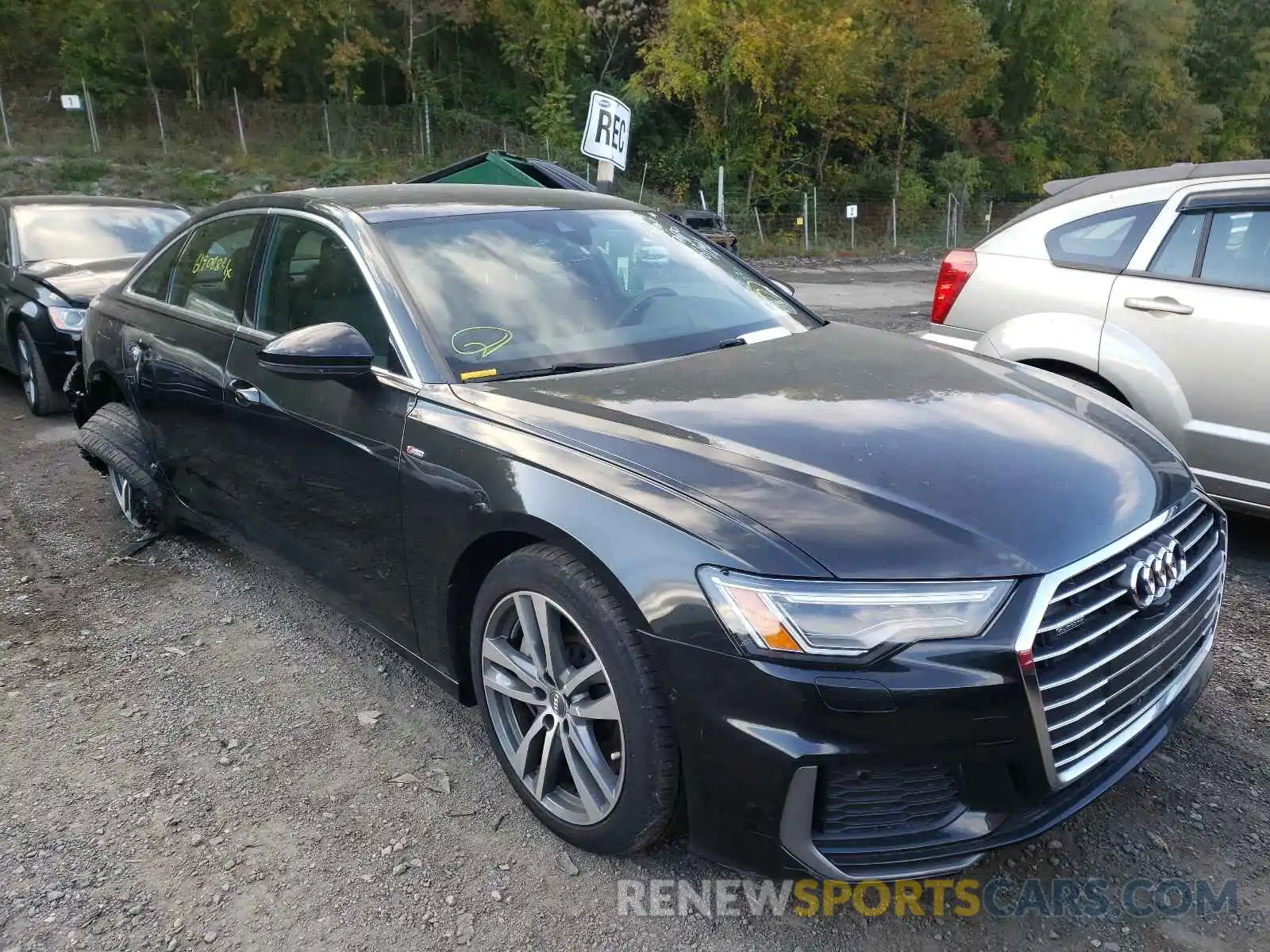 1 Photograph of a damaged car WAUL2AF2XKN027621 AUDI A6 2019