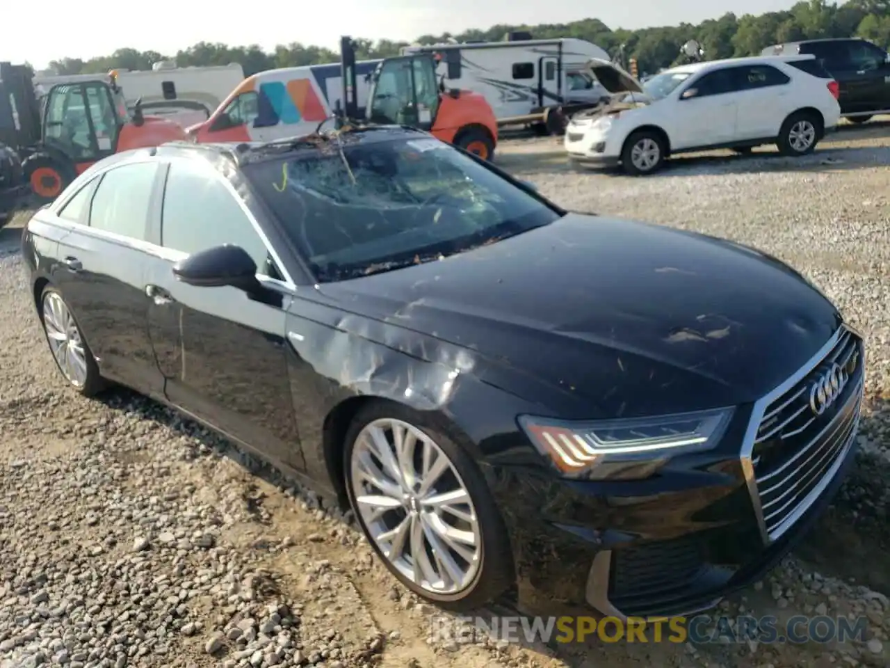 1 Photograph of a damaged car WAUM2AF20KN035053 AUDI A6 2019