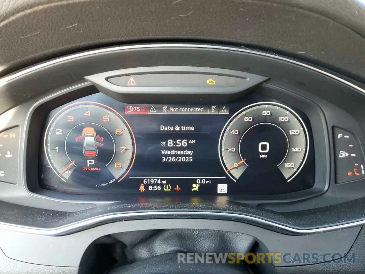 9 Photograph of a damaged car WAUM2AF21KN082396 AUDI A6 2019