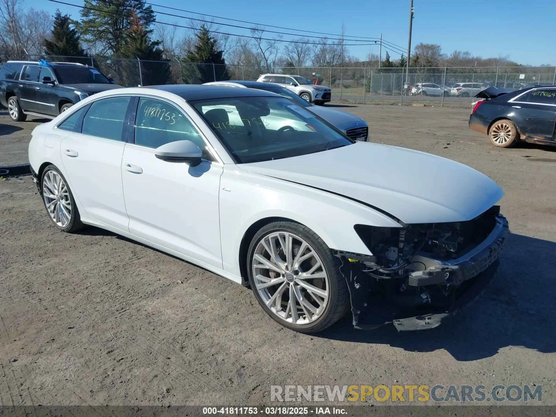 1 Photograph of a damaged car WAUM2AF22KN044384 AUDI A6 2019