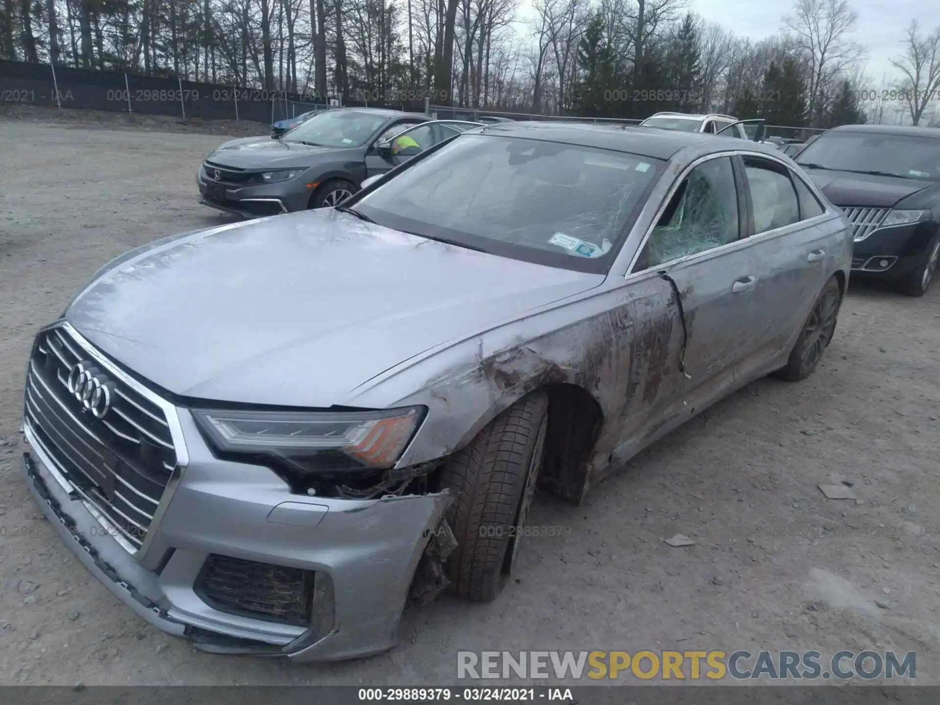 2 Photograph of a damaged car WAUM2AF27KN036166 AUDI A6 2019