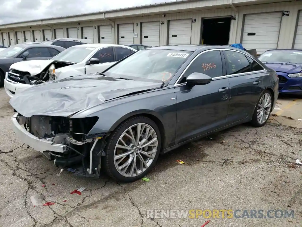 2 Photograph of a damaged car WAUM2AF27KN044283 AUDI A6 2019