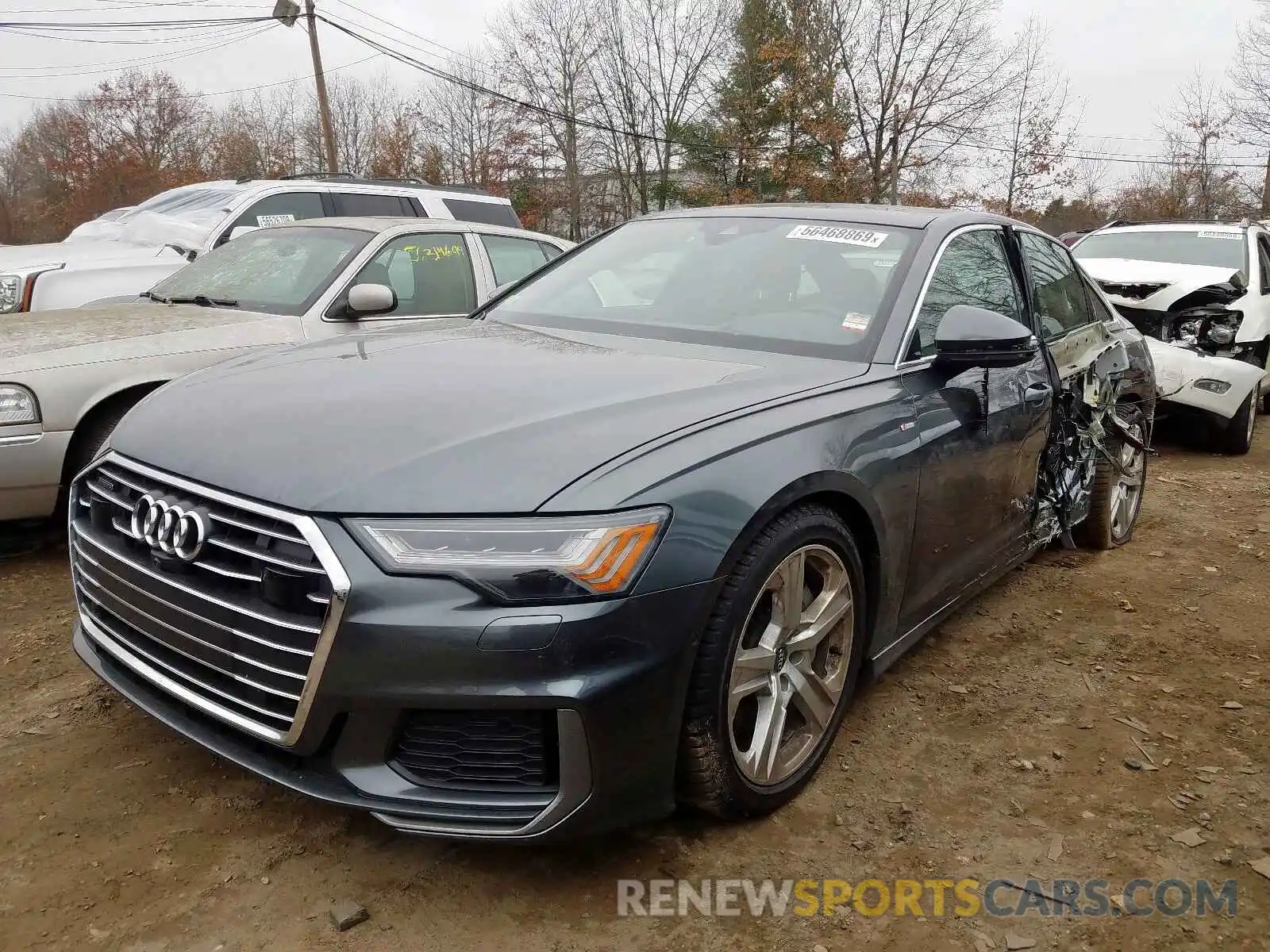 2 Photograph of a damaged car WAUM2AF2XKN033830 AUDI A6 2019