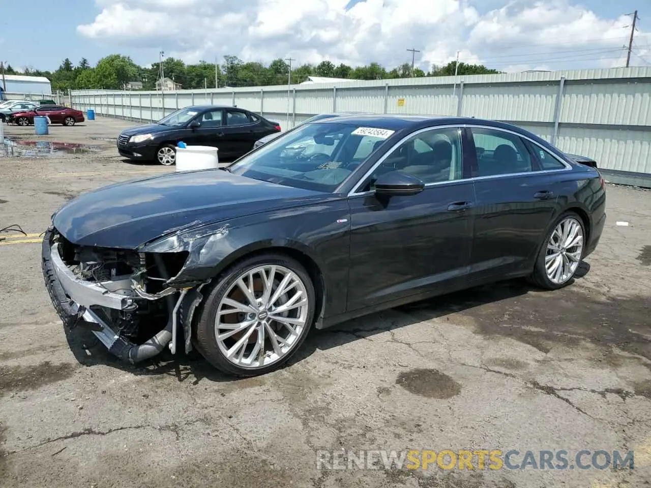 1 Photograph of a damaged car WAUM2BF21KN042034 AUDI A6 2019