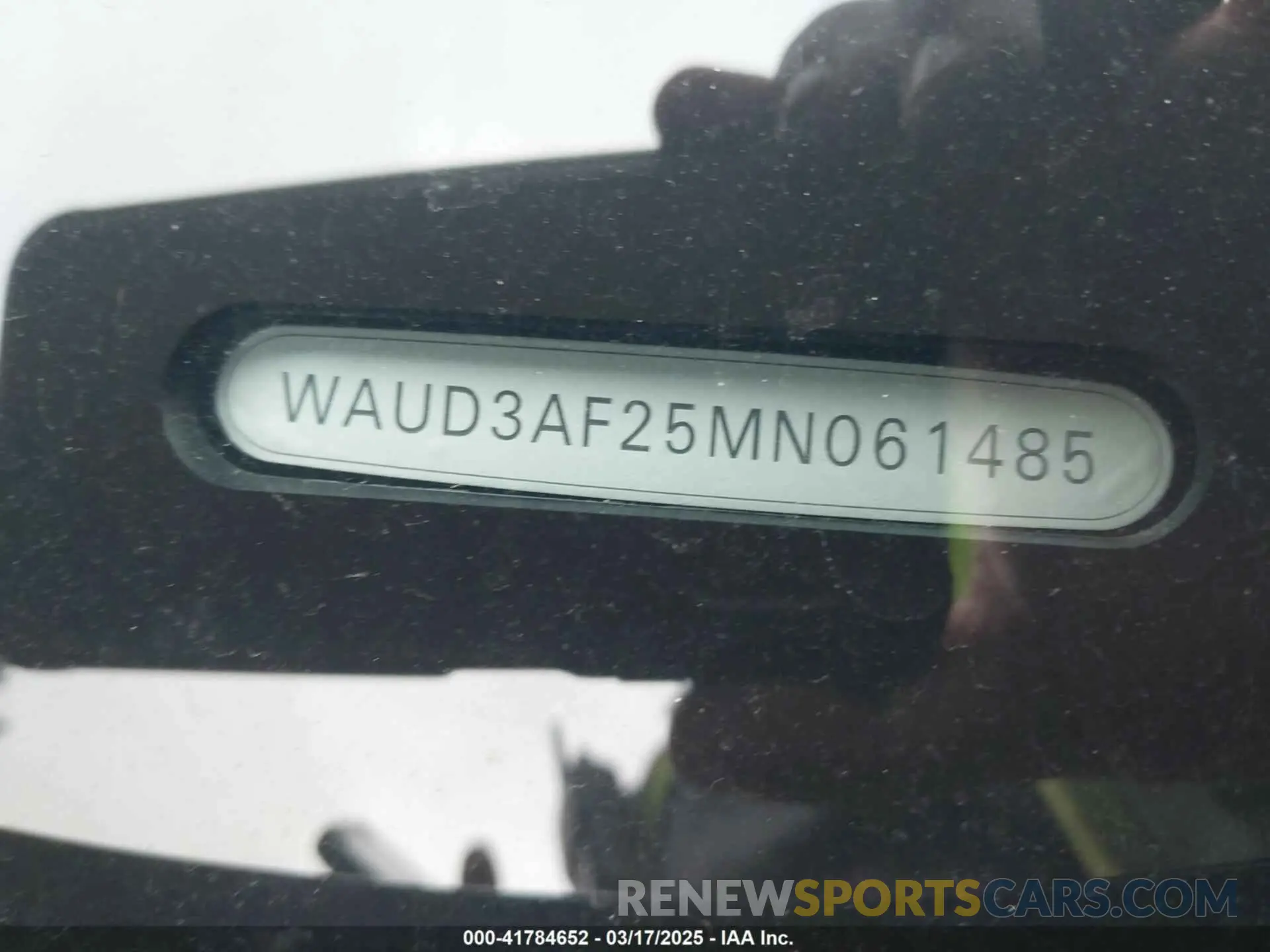 9 Photograph of a damaged car WAUD3AF25MN061485 AUDI A6 2021